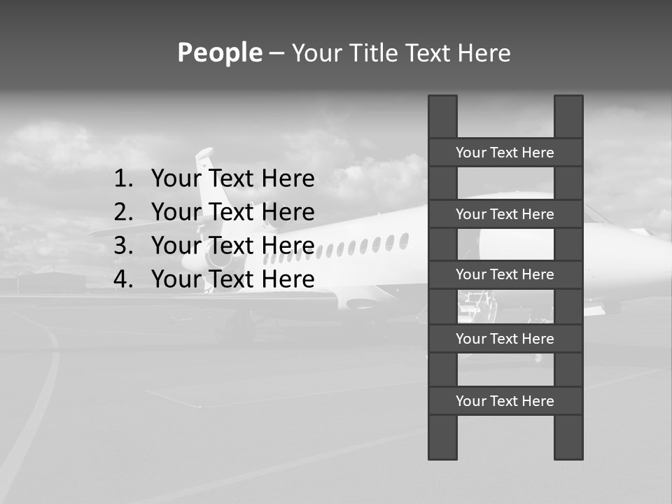 Fuselage Luxury Transportation PowerPoint Template