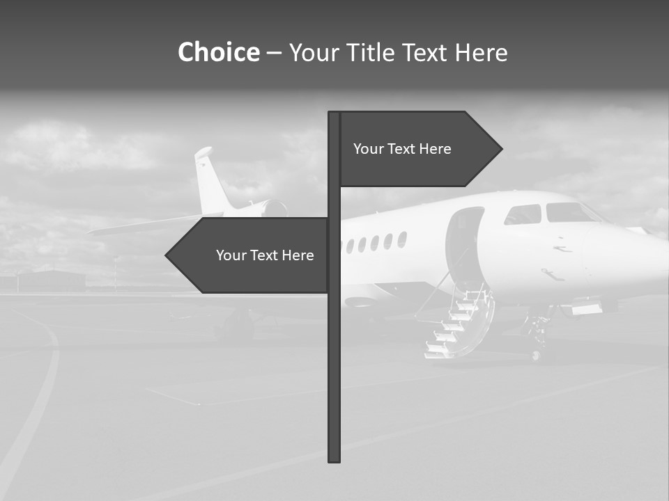 Fuselage Luxury Transportation PowerPoint Template