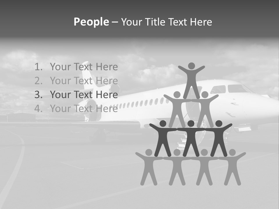 Fuselage Luxury Transportation PowerPoint Template