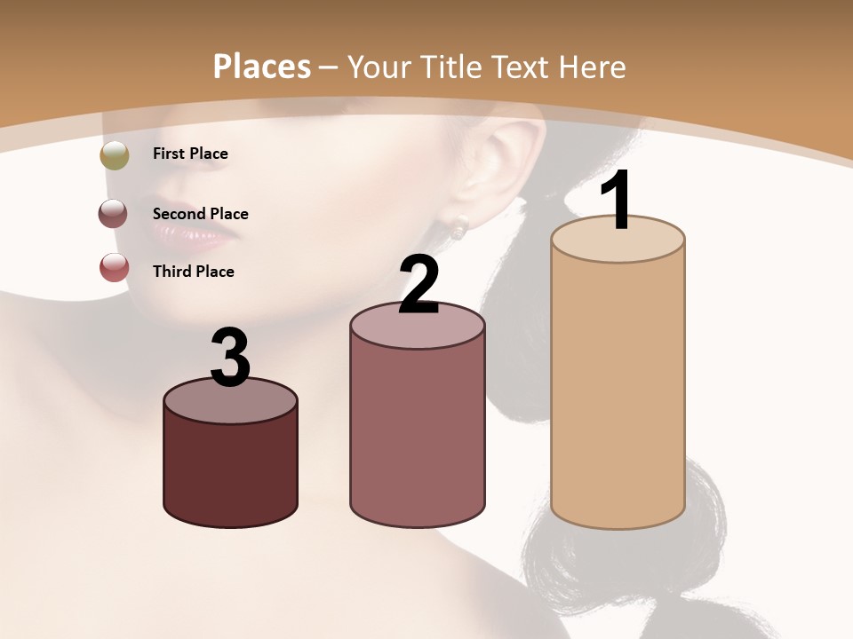 White Female Gorgeous PowerPoint Template