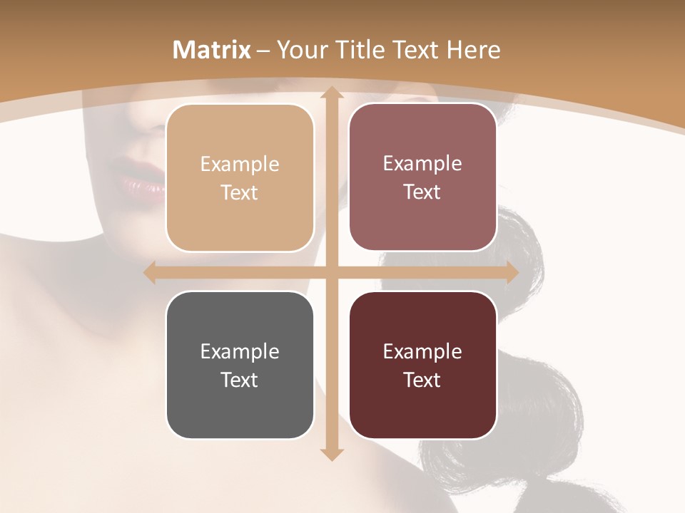 White Female Gorgeous PowerPoint Template