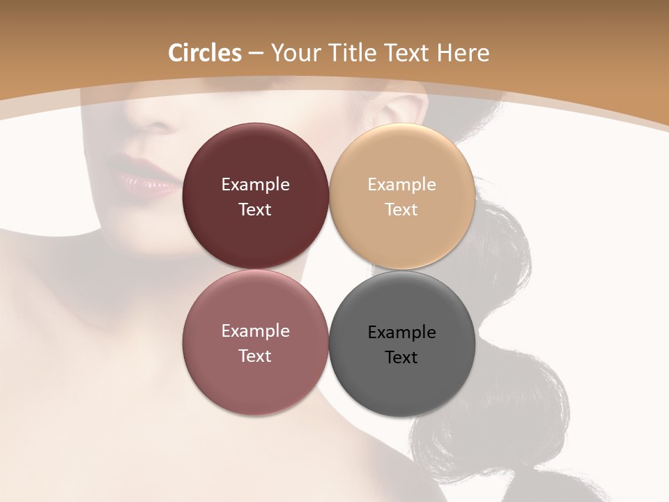 White Female Gorgeous PowerPoint Template