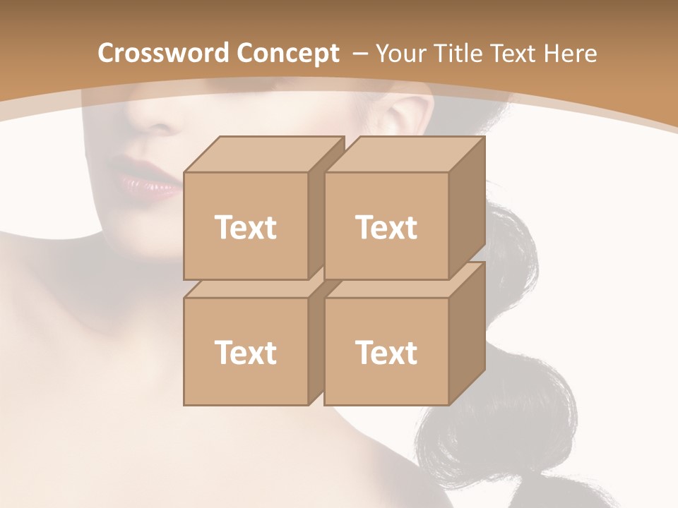 White Female Gorgeous PowerPoint Template