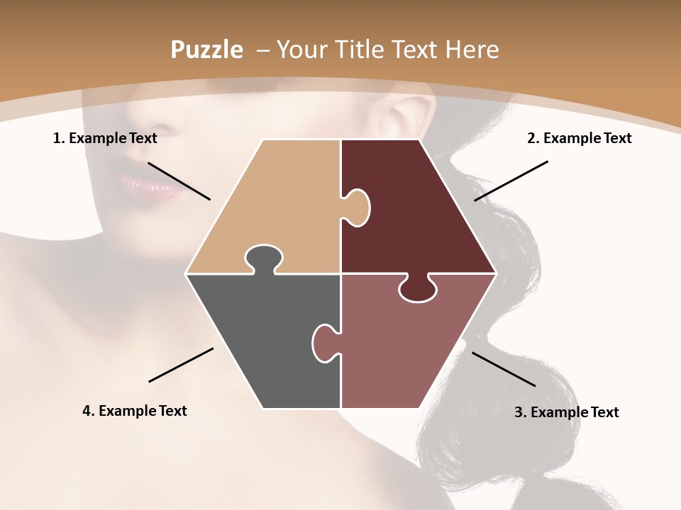 White Female Gorgeous PowerPoint Template