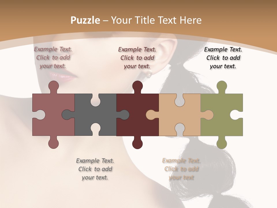 White Female Gorgeous PowerPoint Template