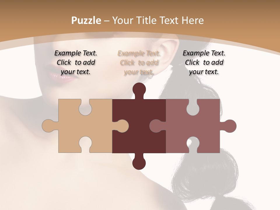 White Female Gorgeous PowerPoint Template