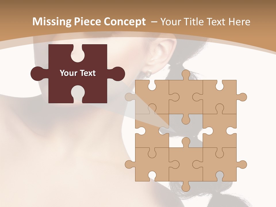 White Female Gorgeous PowerPoint Template