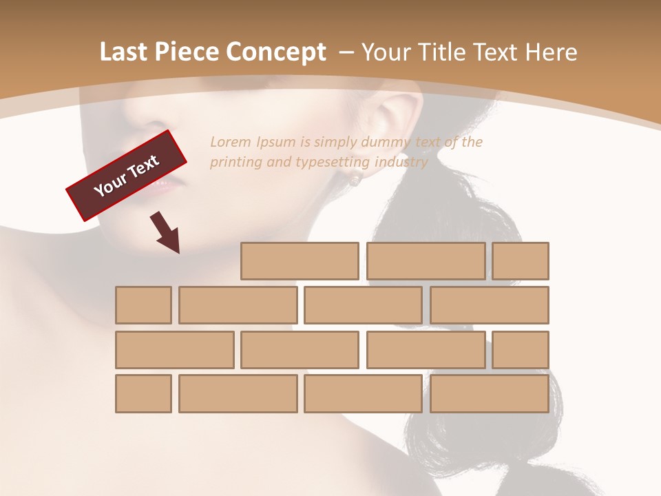 White Female Gorgeous PowerPoint Template