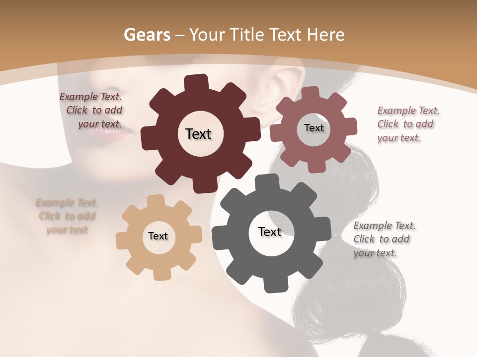 White Female Gorgeous PowerPoint Template