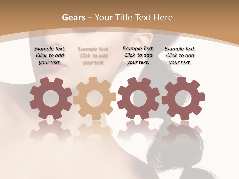 White Female Gorgeous PowerPoint Template