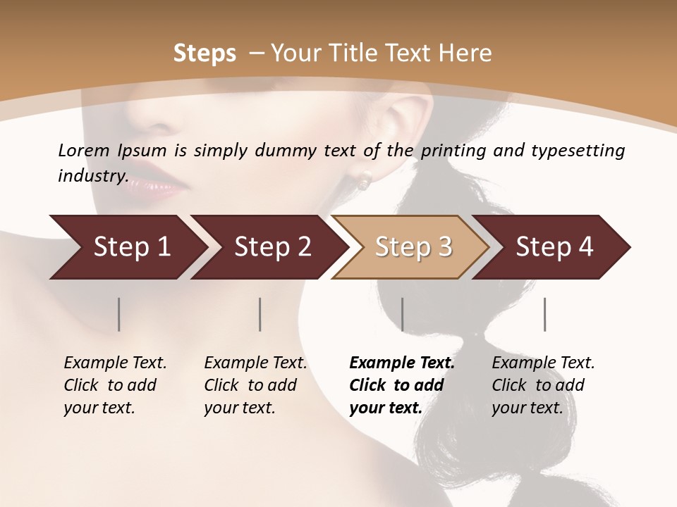 White Female Gorgeous PowerPoint Template