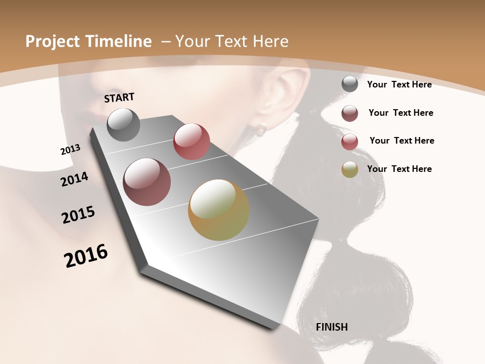 White Female Gorgeous PowerPoint Template