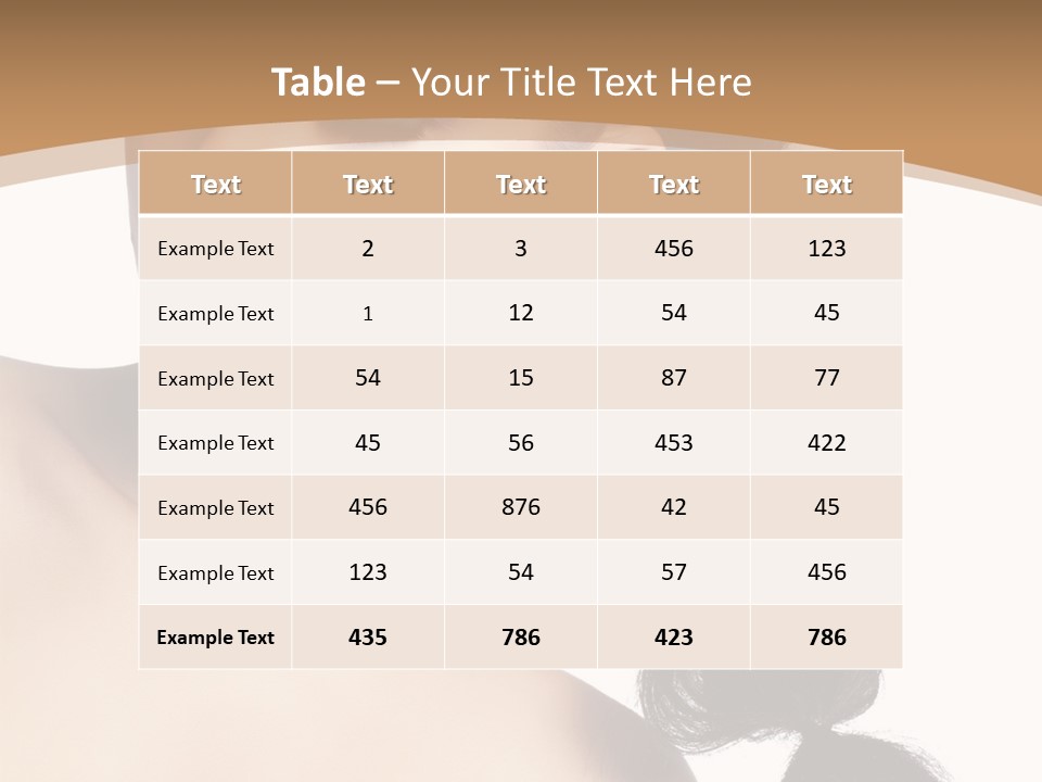 White Female Gorgeous PowerPoint Template