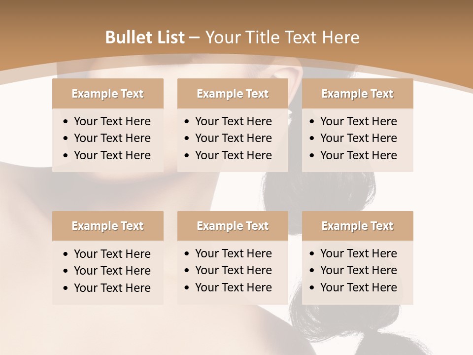 White Female Gorgeous PowerPoint Template