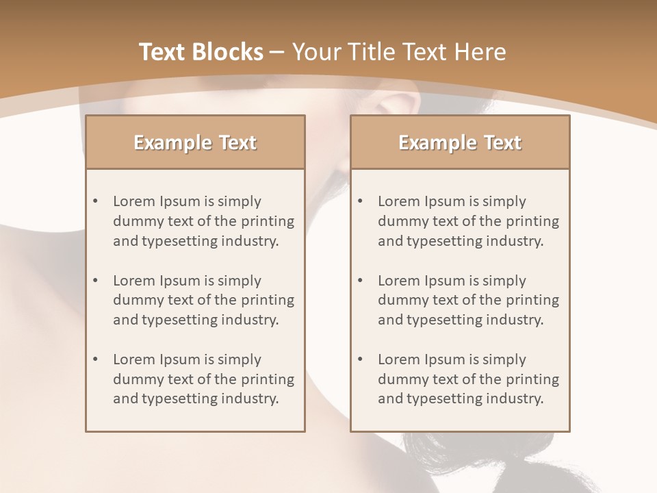 White Female Gorgeous PowerPoint Template