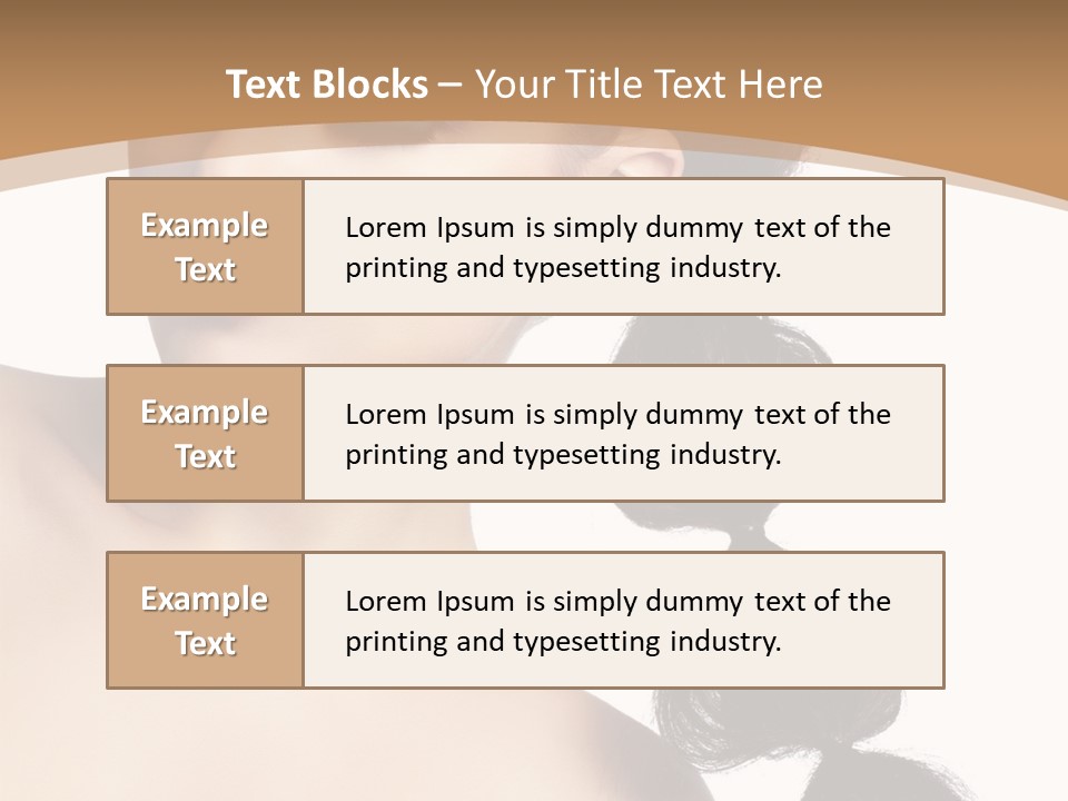 White Female Gorgeous PowerPoint Template