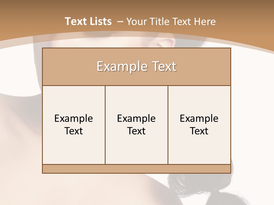 White Female Gorgeous PowerPoint Template