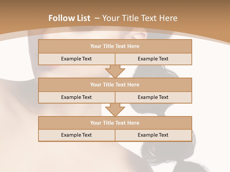 White Female Gorgeous PowerPoint Template