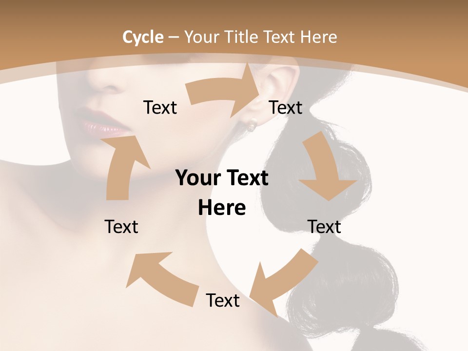 White Female Gorgeous PowerPoint Template