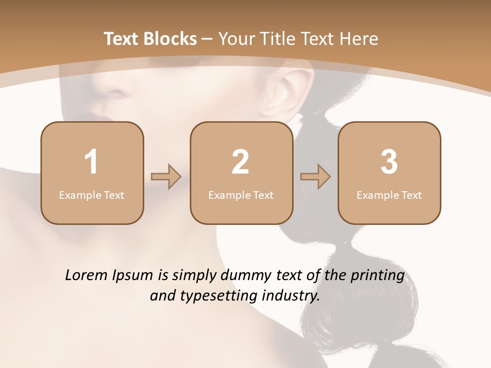 White Female Gorgeous PowerPoint Template