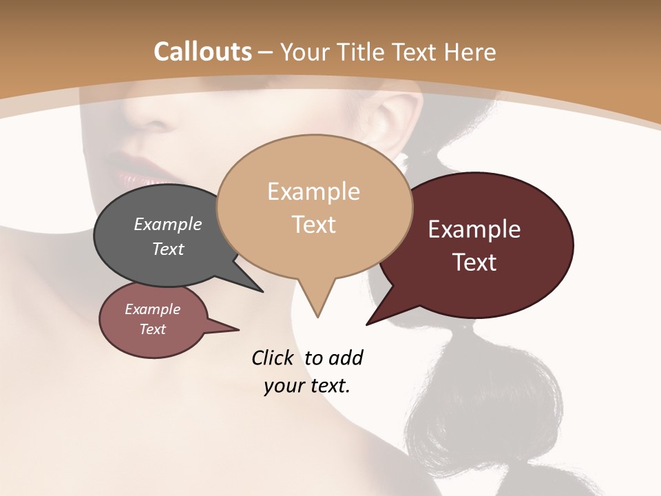 White Female Gorgeous PowerPoint Template