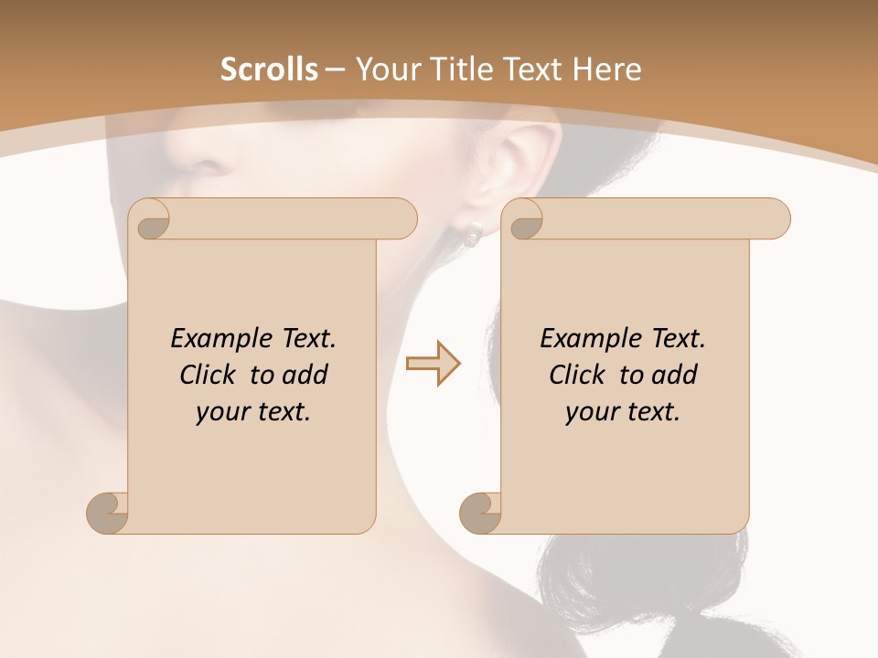 White Female Gorgeous PowerPoint Template