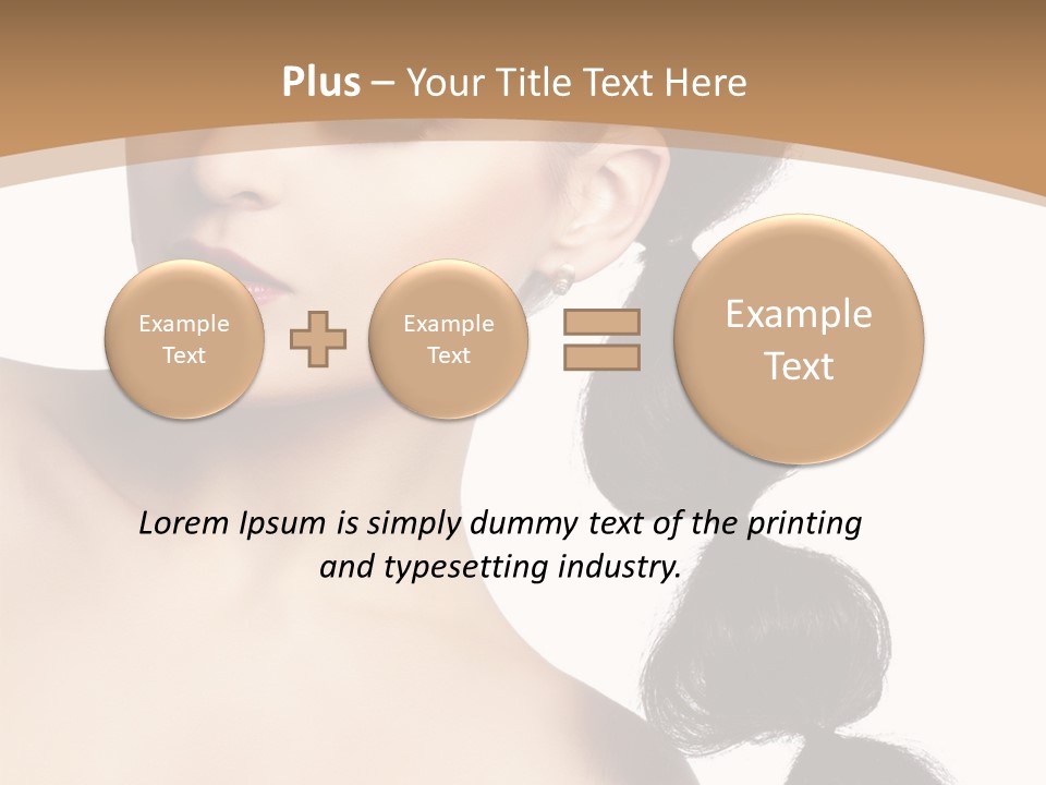 White Female Gorgeous PowerPoint Template