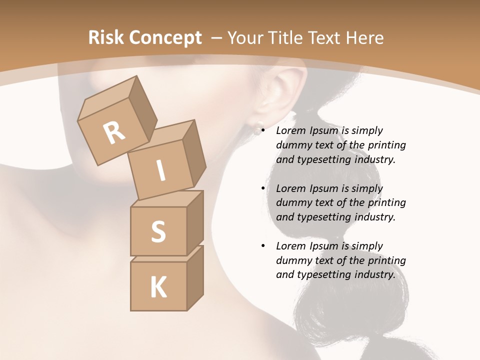 White Female Gorgeous PowerPoint Template