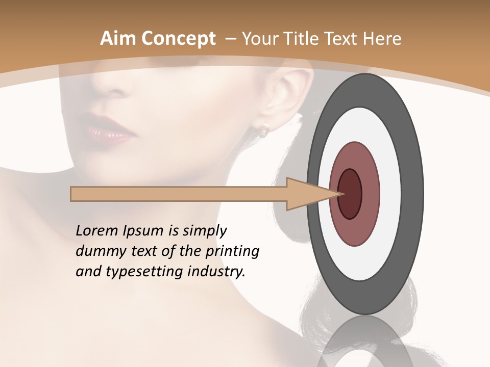 White Female Gorgeous PowerPoint Template