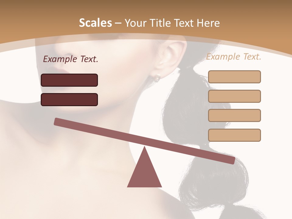 White Female Gorgeous PowerPoint Template