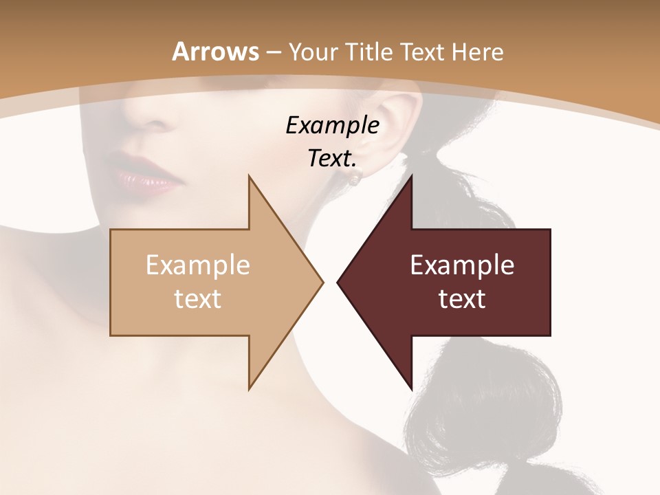 White Female Gorgeous PowerPoint Template