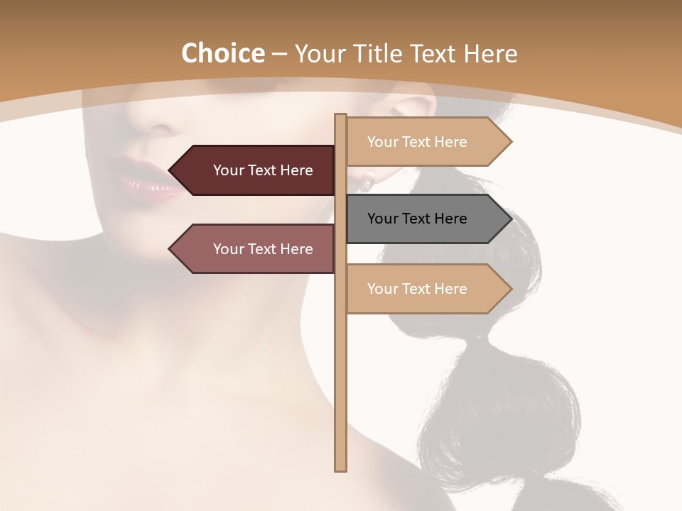 White Female Gorgeous PowerPoint Template