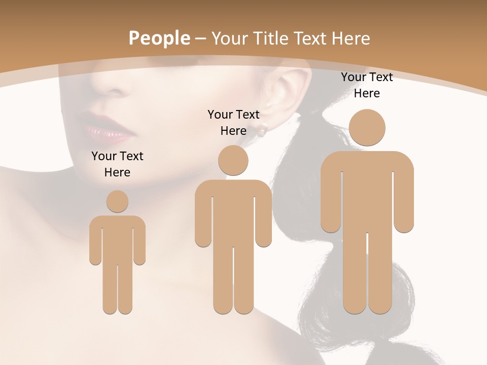 White Female Gorgeous PowerPoint Template