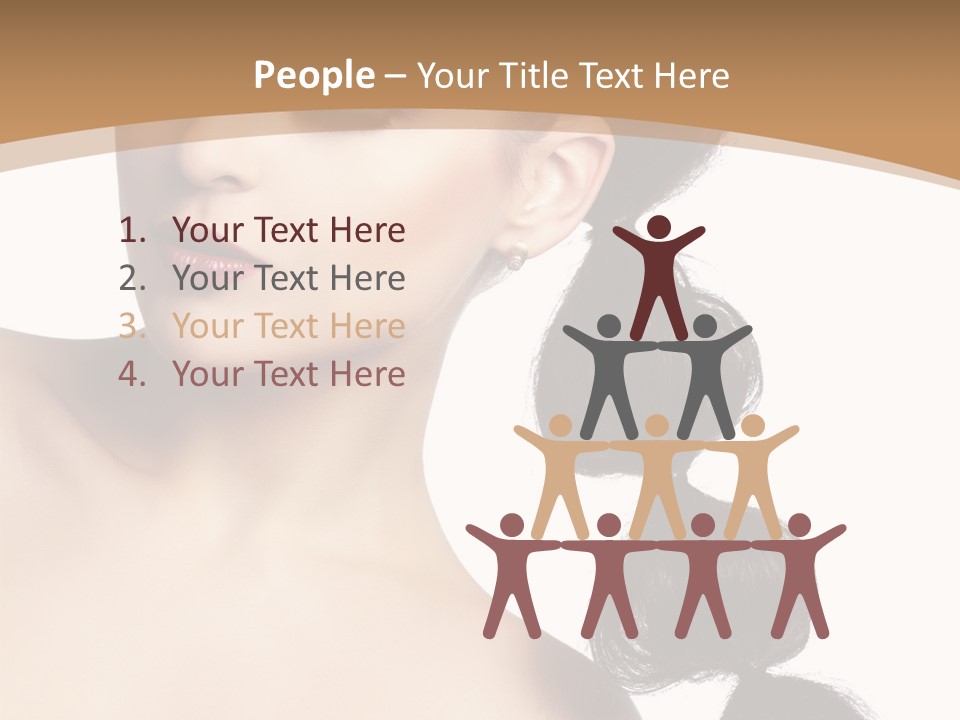 White Female Gorgeous PowerPoint Template