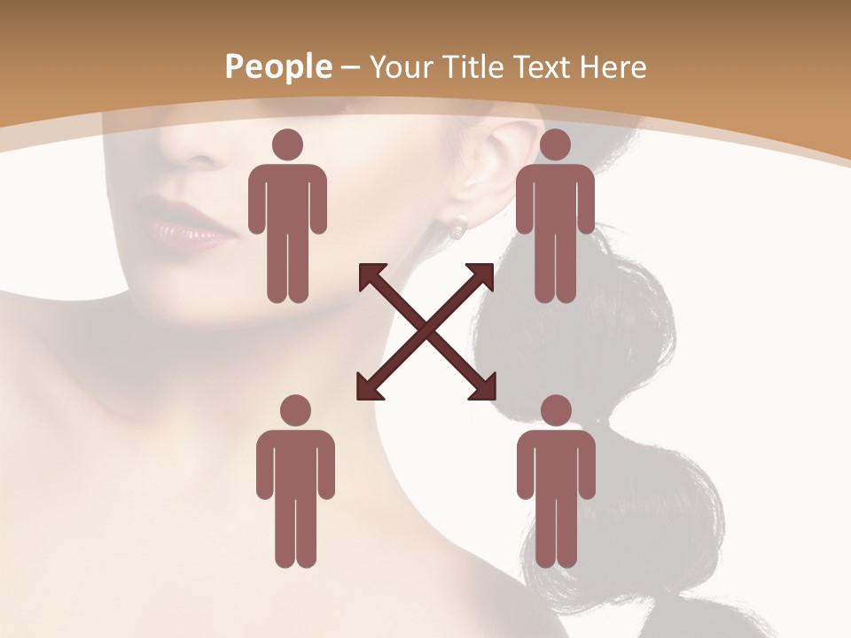 White Female Gorgeous PowerPoint Template