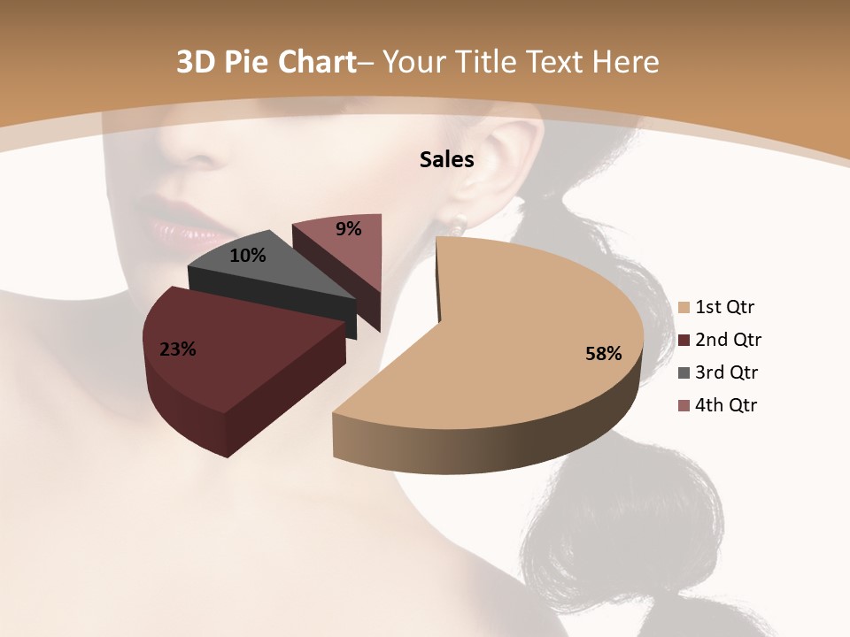White Female Gorgeous PowerPoint Template