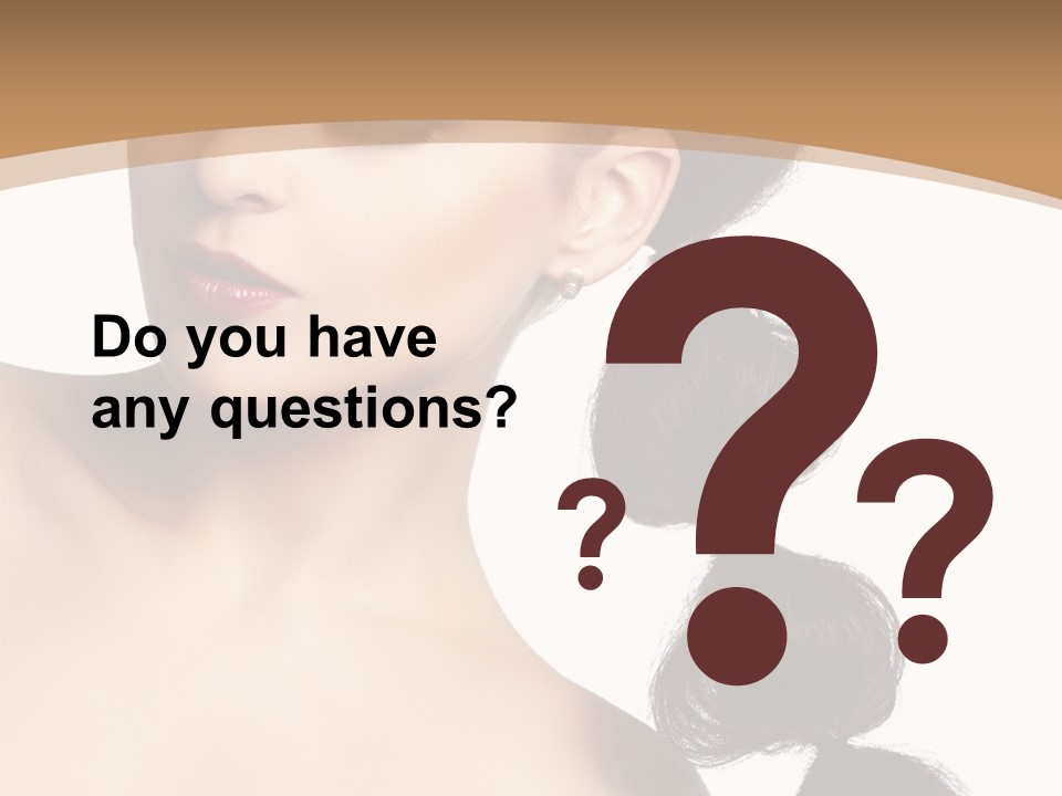 White Female Gorgeous PowerPoint Template