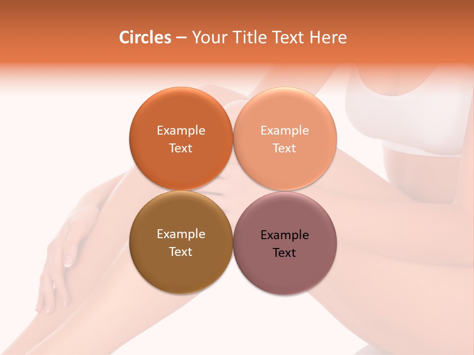 A Woman Is Sitting On The Floor With Her Legs Crossed PowerPoint Template