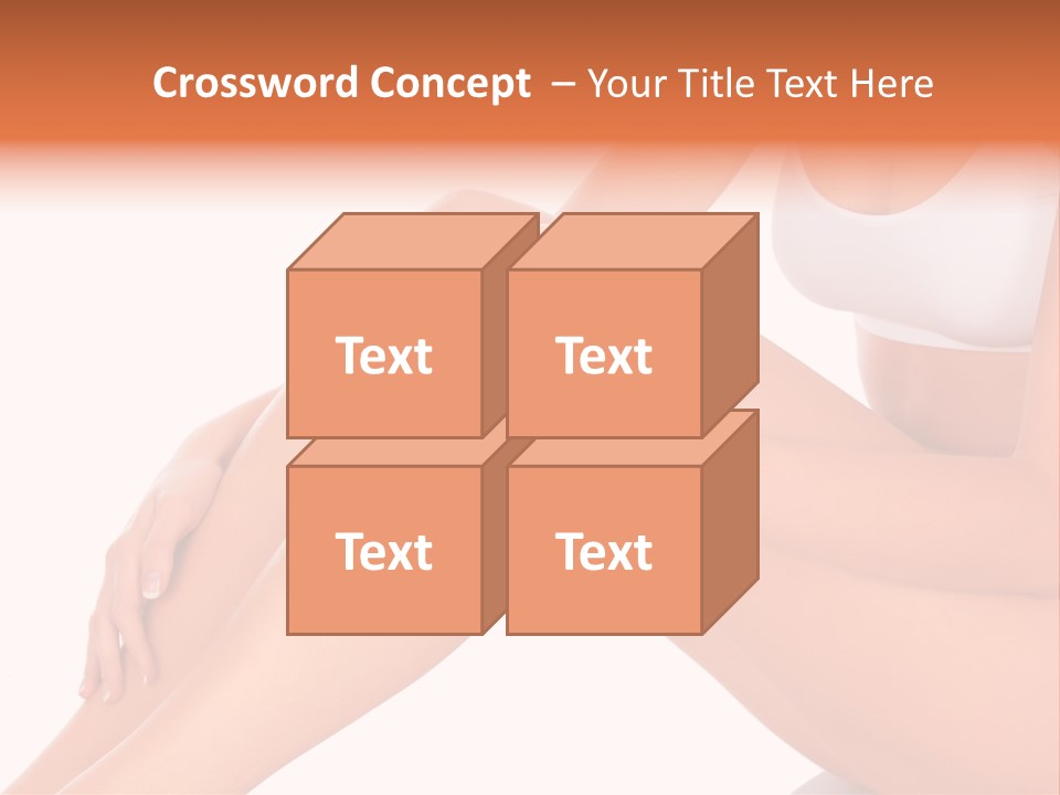 A Woman Is Sitting On The Floor With Her Legs Crossed PowerPoint Template