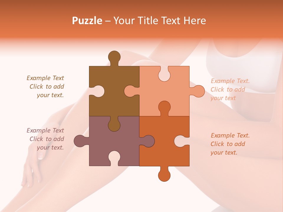 A Woman Is Sitting On The Floor With Her Legs Crossed PowerPoint Template