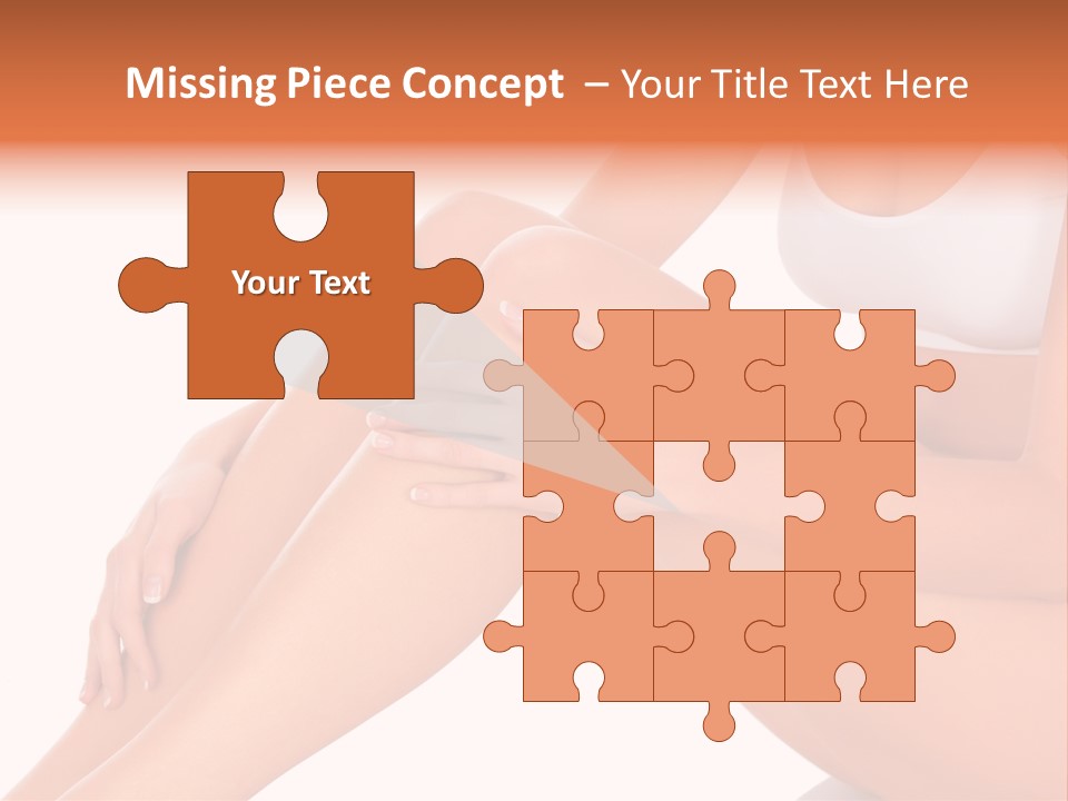 A Woman Is Sitting On The Floor With Her Legs Crossed PowerPoint Template