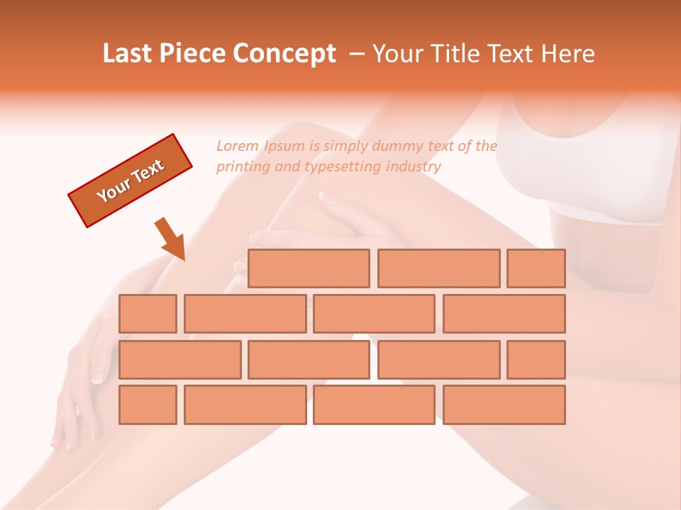 A Woman Is Sitting On The Floor With Her Legs Crossed PowerPoint Template