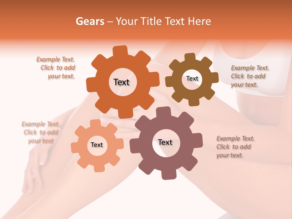 A Woman Is Sitting On The Floor With Her Legs Crossed PowerPoint Template