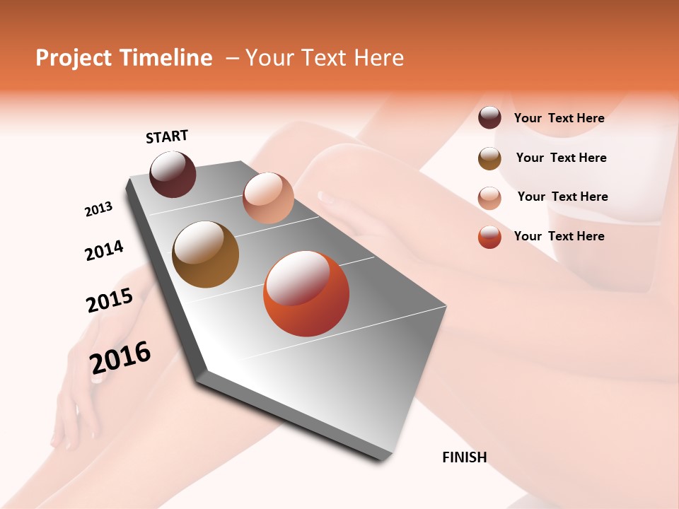 A Woman Is Sitting On The Floor With Her Legs Crossed PowerPoint Template