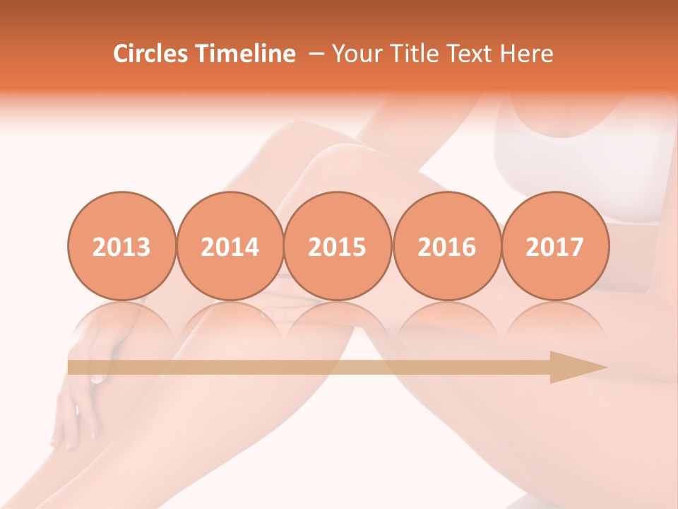 A Woman Is Sitting On The Floor With Her Legs Crossed PowerPoint Template