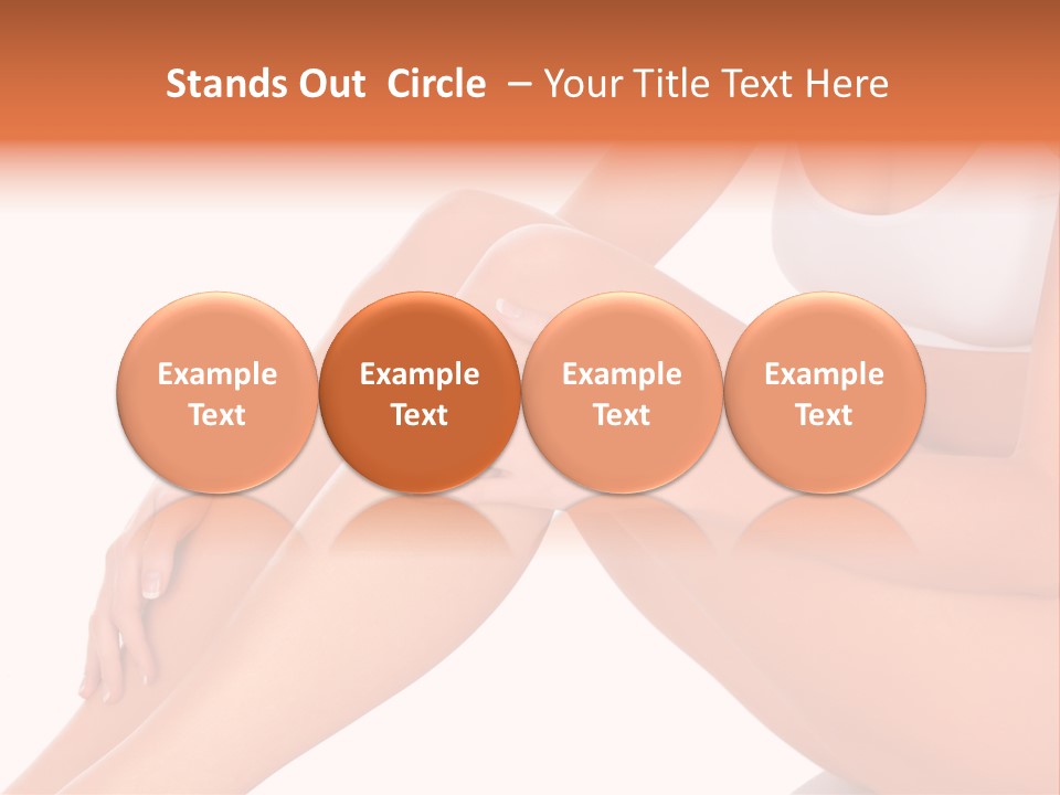 A Woman Is Sitting On The Floor With Her Legs Crossed PowerPoint Template