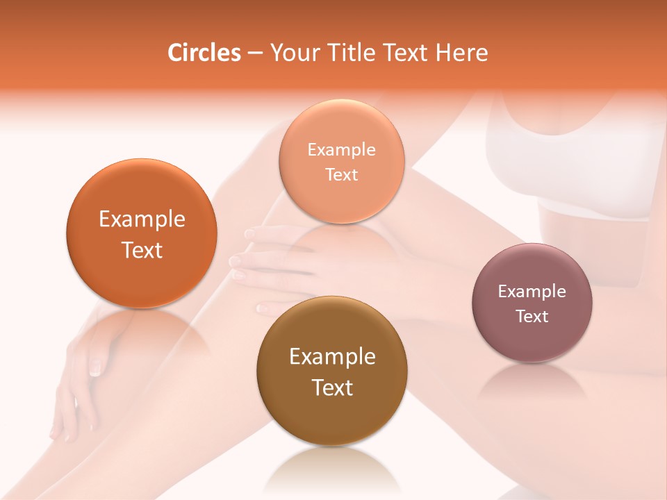 A Woman Is Sitting On The Floor With Her Legs Crossed PowerPoint Template