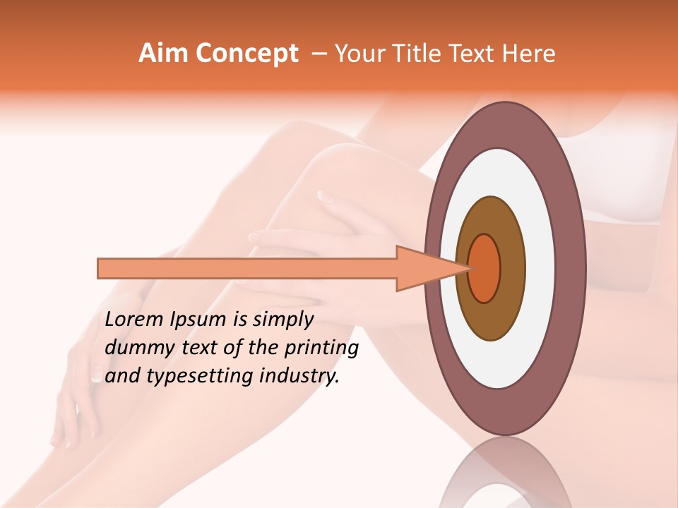 A Woman Is Sitting On The Floor With Her Legs Crossed PowerPoint Template