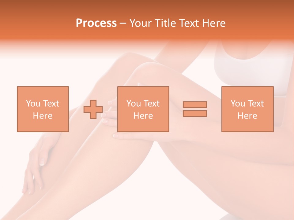 A Woman Is Sitting On The Floor With Her Legs Crossed PowerPoint Template