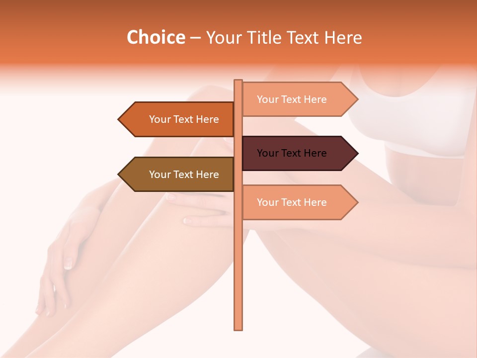 A Woman Is Sitting On The Floor With Her Legs Crossed PowerPoint Template